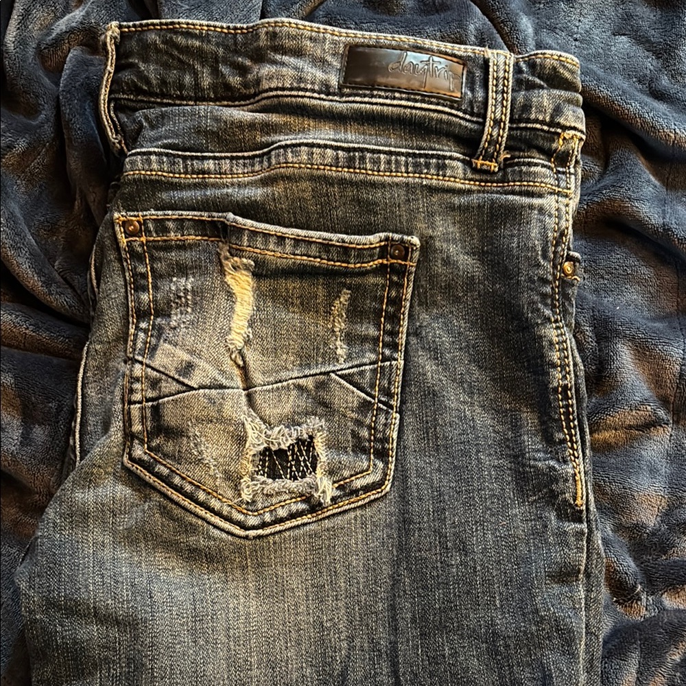 Classic Blue Distressed Jeans